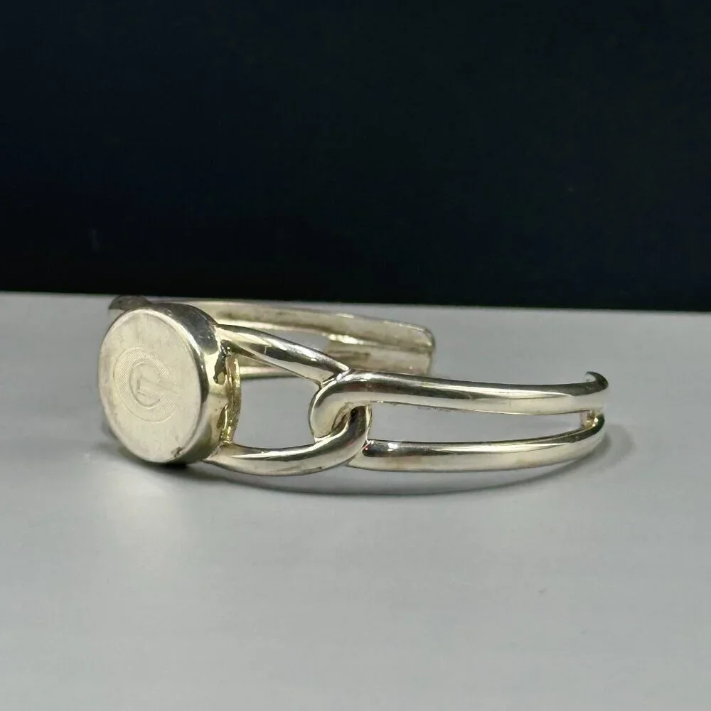 Georgia Bulldogs Silver Plated Cuff Bracelet UGA Football Signed Best